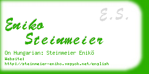 eniko steinmeier business card
